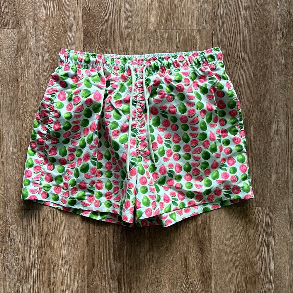 Happy Hour Swim Trunks Guava‎ Print Size Medium